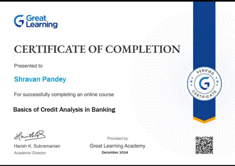 Credit Analysis Certification With Flexible Learning